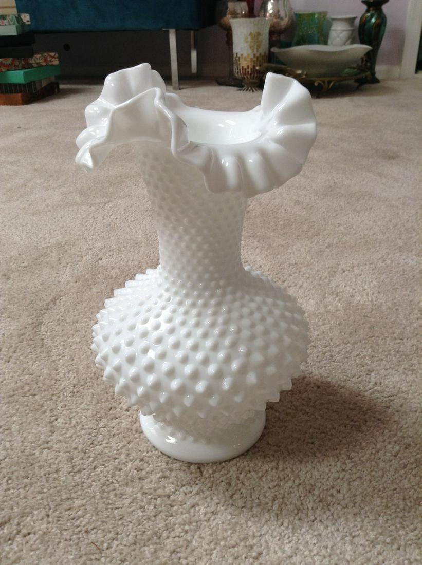 Signed Fenton Vase 11" (1 of 1)