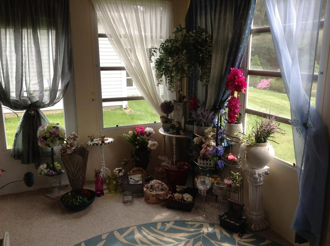 Partial Room Contents - Plant Stands, pedestals and (1 of 1)