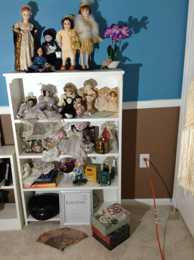 Contents of bookcase including bookcase 48"x31"x9" (1 of 1)