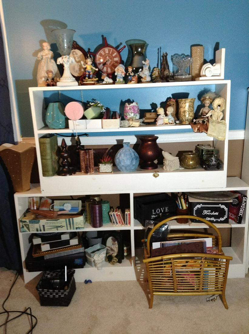 Contents of Shelving Unit including shelves 58"x50"x9": Contents of Shelving Unit including shelves 58"x50"x9"