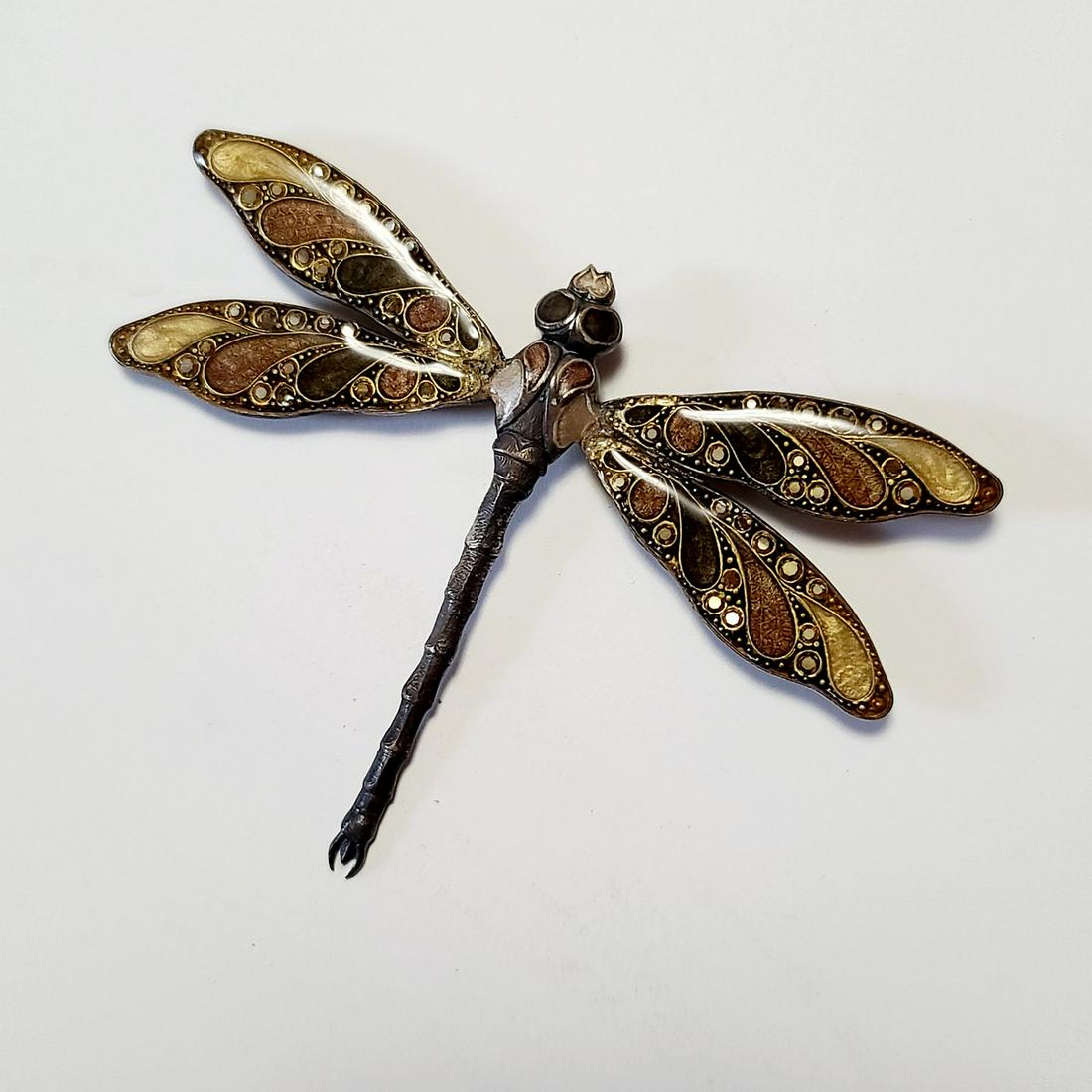 French Vintage Catherine Popesco Lg Dragonfly Brooch (1 of 1)