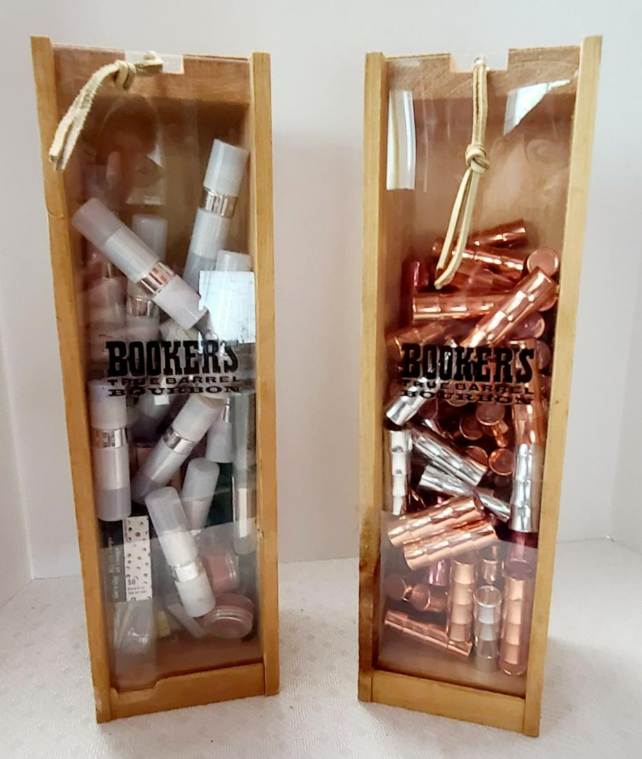 Whiskey Cases filled with New Makeup 1 (1 of 1)