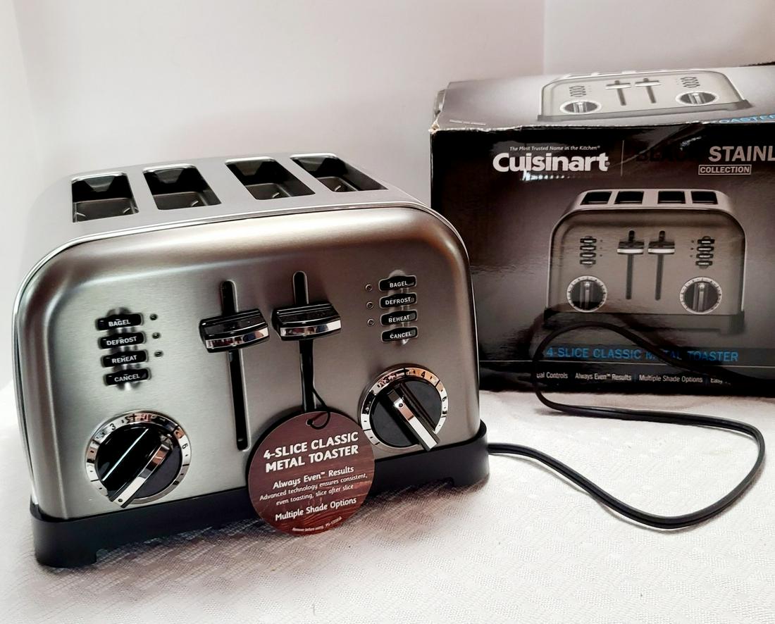 Cuisinart Stainless 4 Slot Toaster: Cuisinart Stainless 4 Slot Toaster