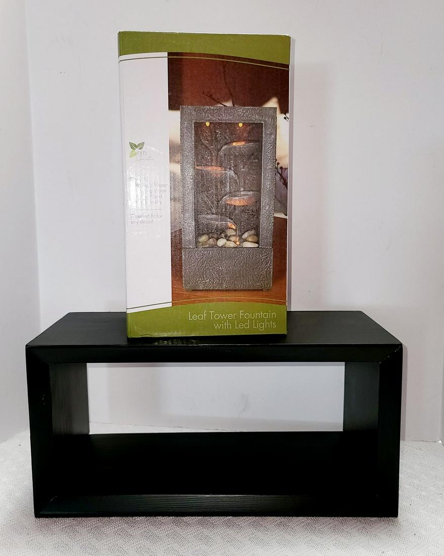 Leaf Tower Fountain and Wall Shelf 13x7: Leaf Tower Fountain and Wall Shelf 13x7