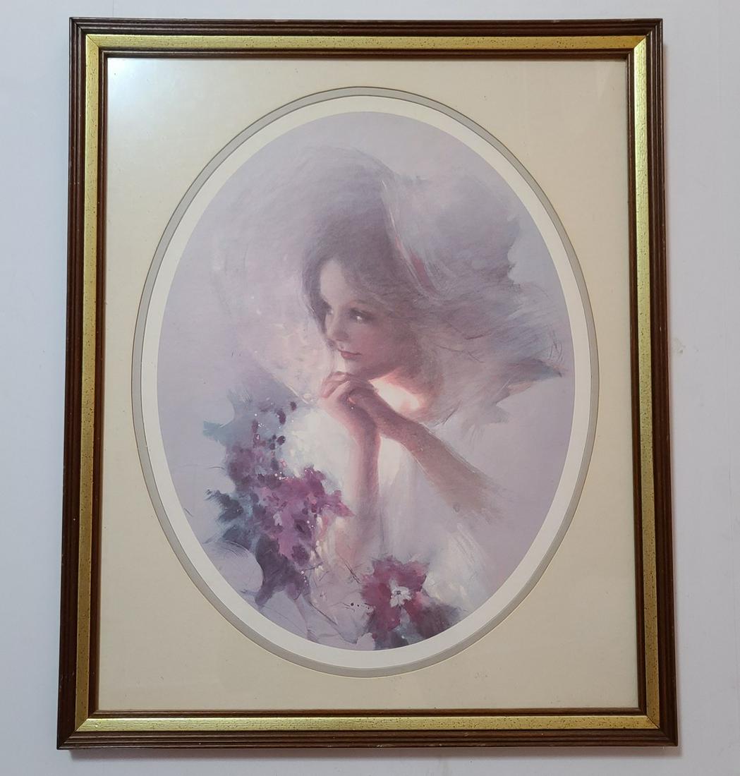 Vintage Portrait Framed Print 20x23 (1 of 1)