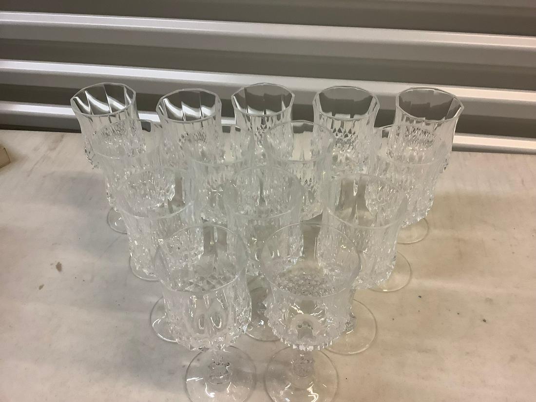 Large lot of crystal stemware (1 of 1)