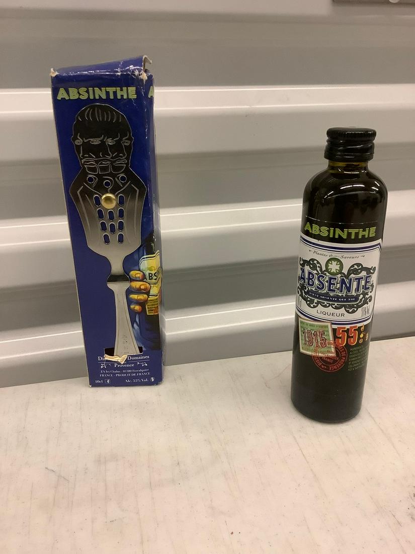 Absinthe 10cL bottle: Any contents in bottle is Free; You are bidding on the bottle & unbroken tax stamp