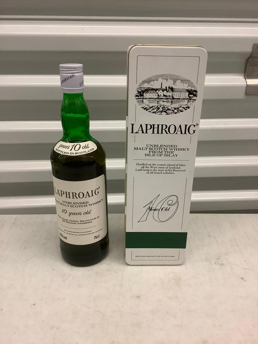 Laphroaig Unblended Malt Scotch Whiskey 75cL bottle (1 of 1)