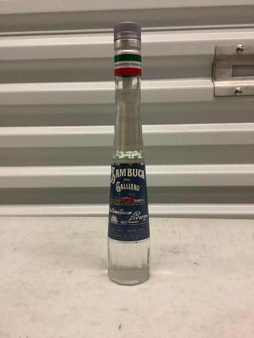 Sambuca from Galliano 200mL bottle: Any contents in bottle is Free; You are bidding on the bottle & unbroken tax stamp