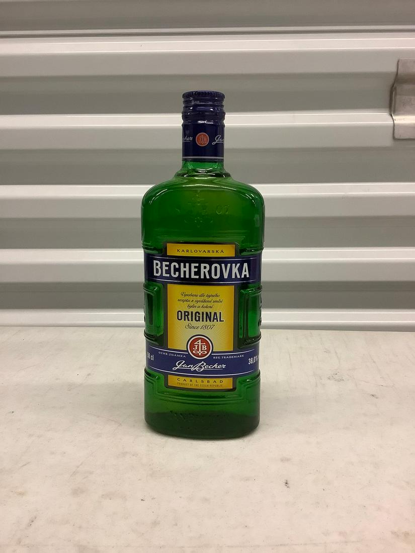 Becherovka 60cL bottle: Any contents in bottle is Free; You are bidding on the bottle & unbroken tax stamp