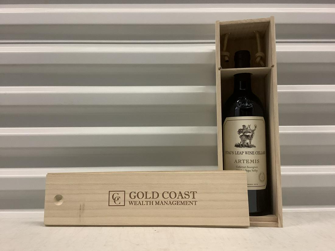 Stag's Leap Wine Cellars Artemis Full Bottle: Any contents in bottle is Free; You are bidding on the bottle & unbroken tax stamp