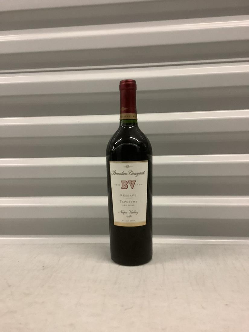 Beaulieu Vineyard Red Wine 750 ML Bottle: Any contents in bottle is Free; You are bidding on the bottle & unbroken tax stamp