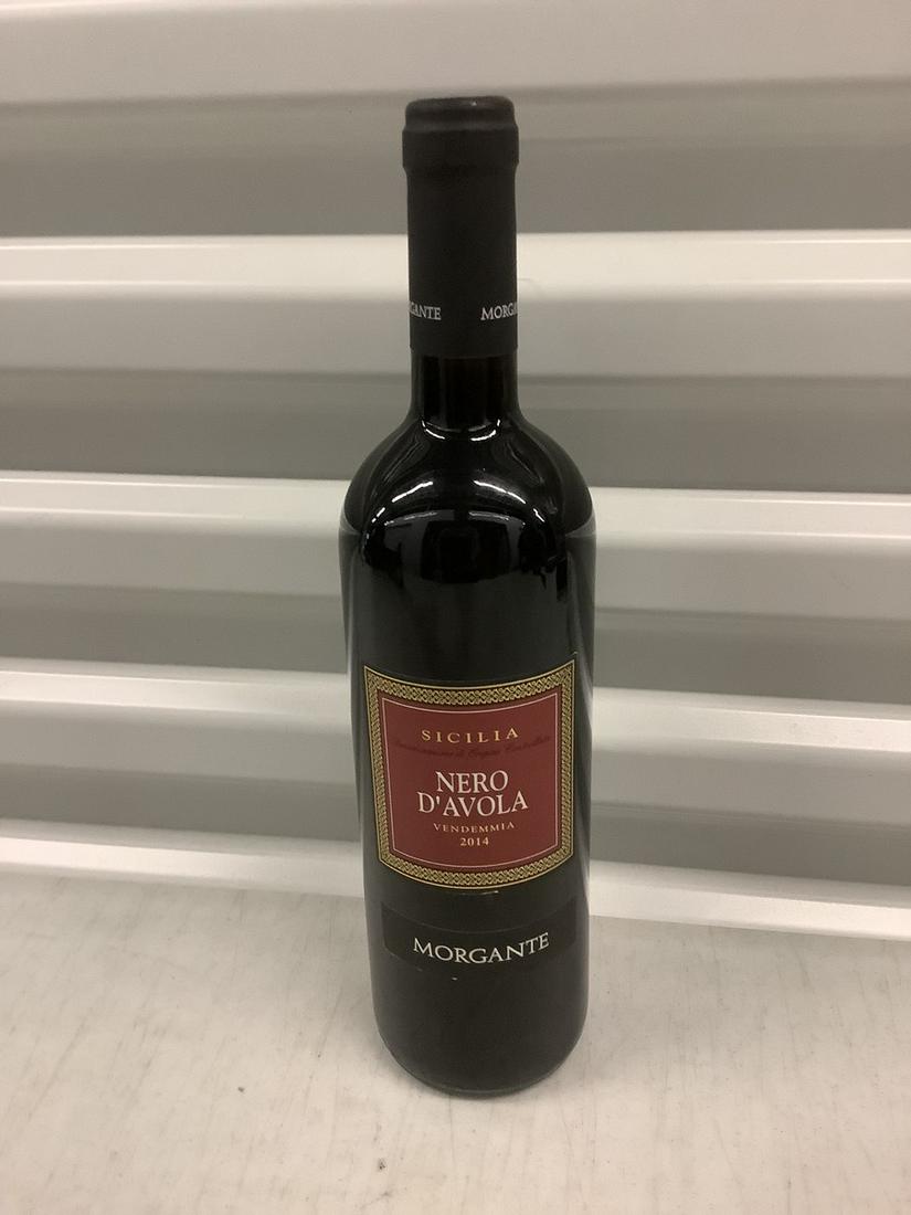 2014 Nero D'Avola Morgante 750 ML Bottle: Any contents in bottle is Free; You are bidding on the bottle & unbroken tax stamp