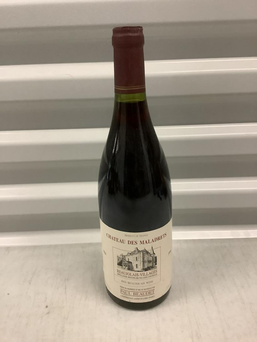 1994 Chateau Des Maladrets 750 ML Bottle: Any contents in bottle is Free; You are bidding on the bottle & unbroken tax stamp