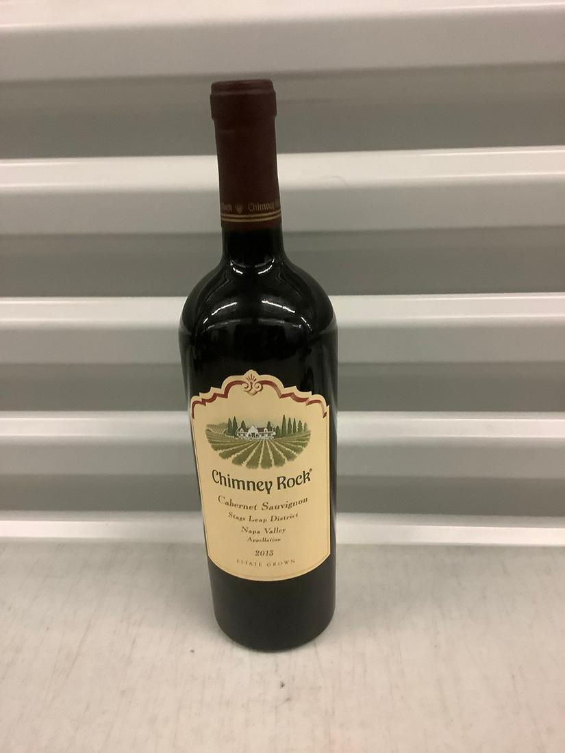 2013 Chimney Rock Cabernet Sauvignon 750 ML: Any contents in bottle is Free; You are bidding on the bottle & unbroken tax stamp