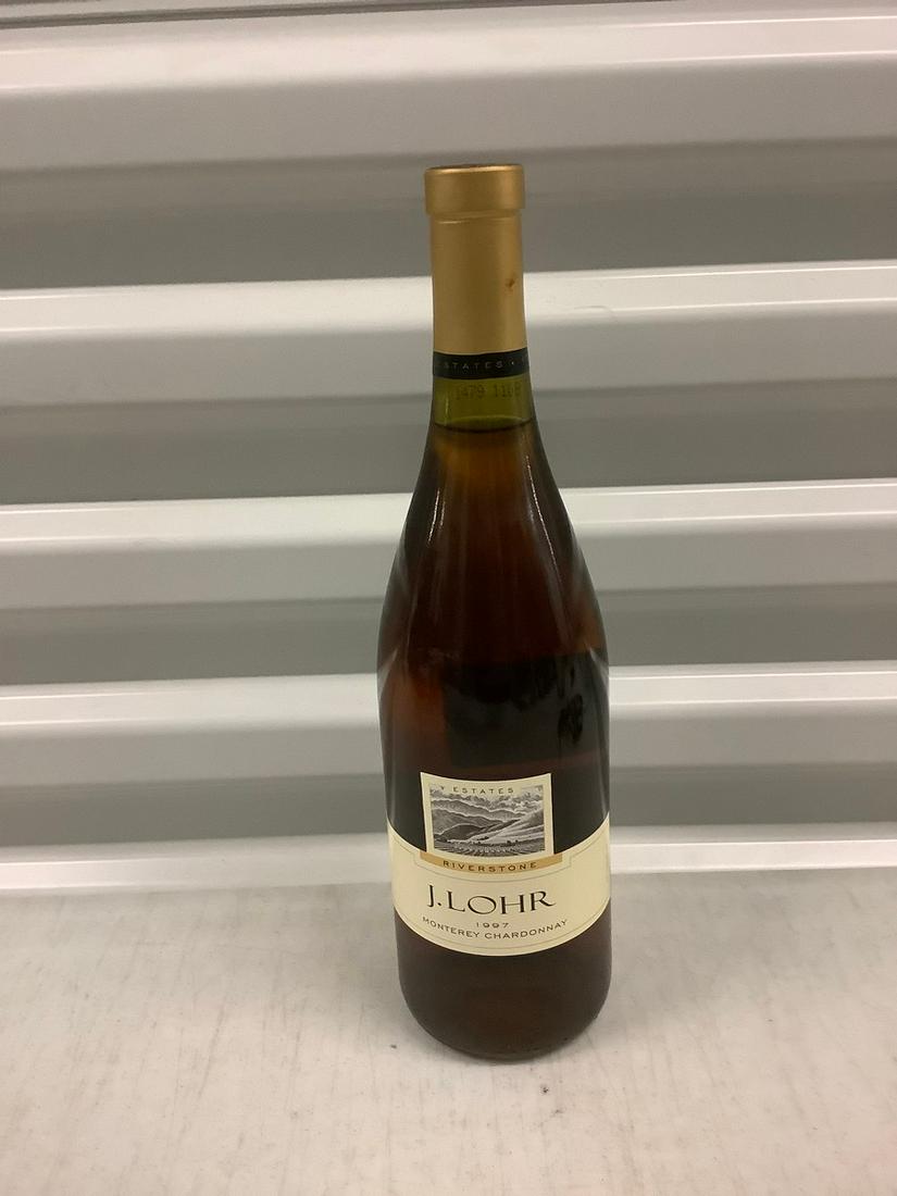 1997 J. Lohr Monterey Chardonnay 750 ML: Any contents in bottle is Free; You are bidding on the bottle & unbroken tax stamp