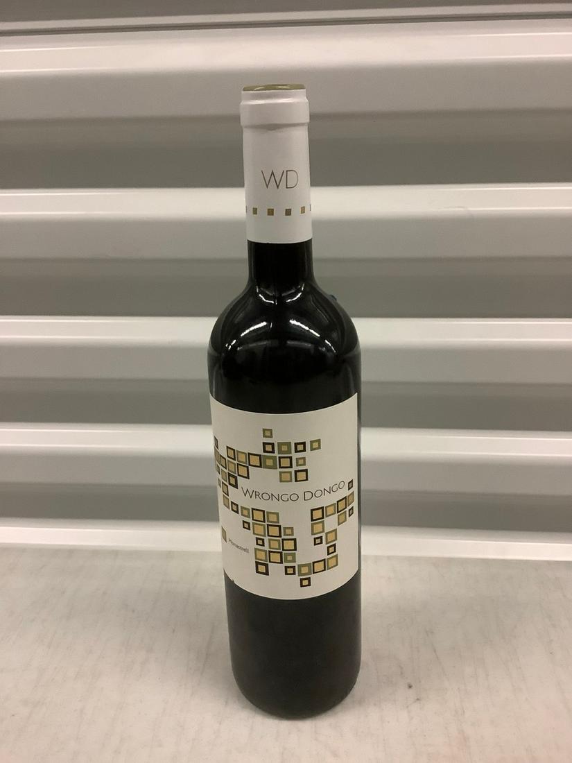 2010 Wrongo Dongo Monastrell 750 ML: Any contents in bottle is Free; You are bidding on the bottle & unbroken tax stamp