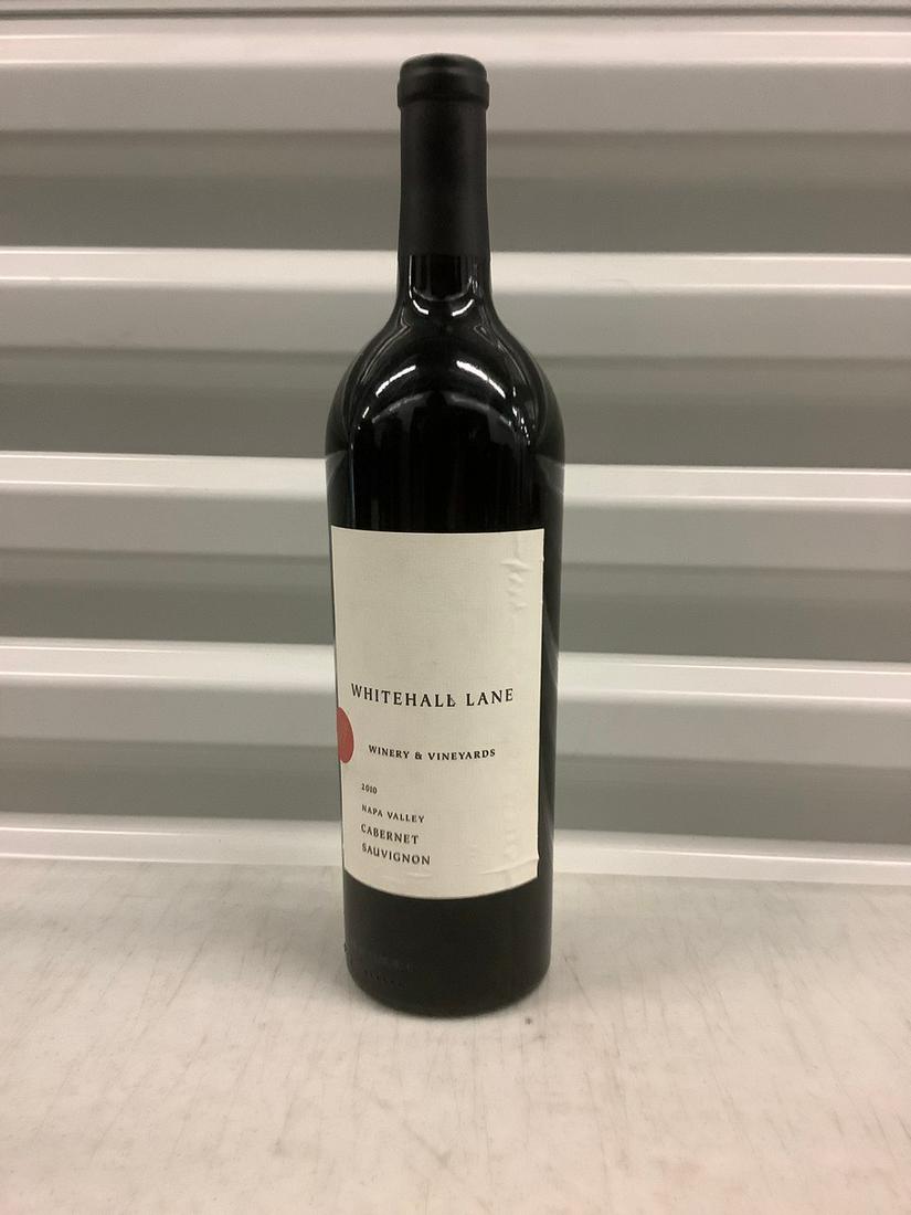 2010 Whitehall Lane Cabernet Sauvignon 750 ML: Any contents in bottle is Free; You are bidding on the bottle & unbroken tax stamp