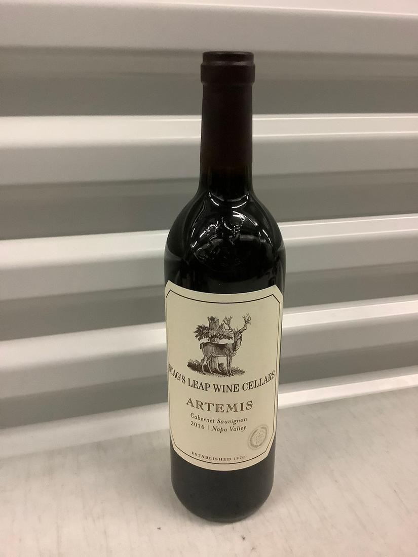 2016 Stag's Leap wine Cellars Artemis 750 ML: Any contents in bottle is Free; You are bidding on the bottle & unbroken tax stamp