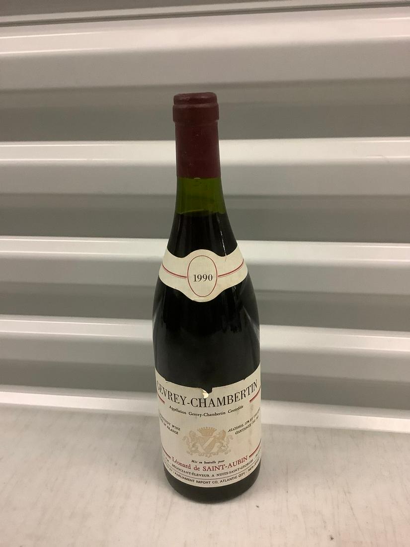 1990 Gevrey-Chambertin 750 ML: Any contents in bottle is Free; You are bidding on the bottle & unbroken tax stamp