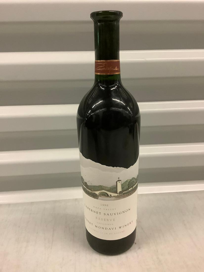 1998 Cabernet Sauvignon 750 ML: Any contents in bottle is Free; You are bidding on the bottle & unbroken tax stamp