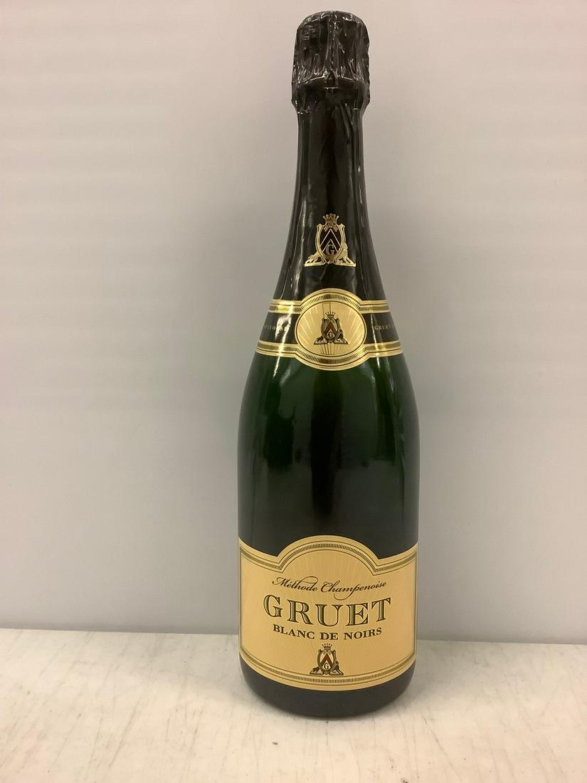 Gruet Blanc De Noirs 750 ML: Any contents in bottle is Free; You are bidding on the bottle & unbroken tax stamp