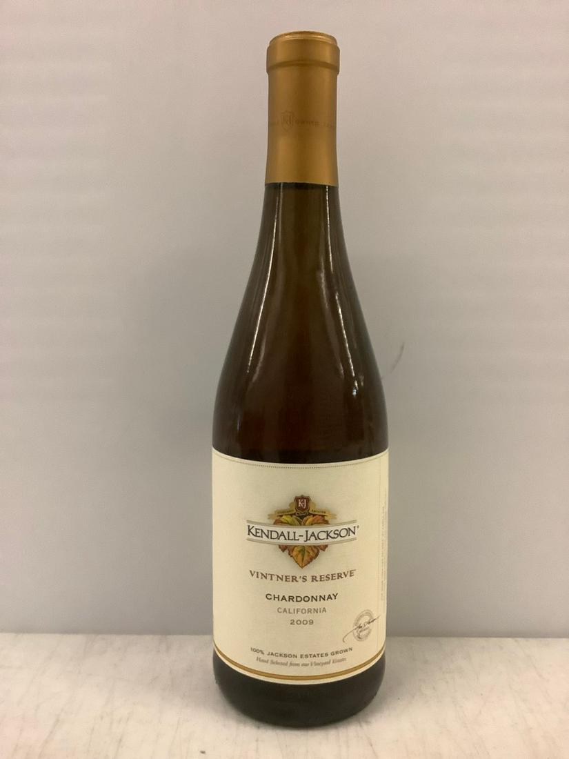 2009 Kendall-Jackson Chardonnay 750 M: Any contents in bottle is Free; You are bidding on the bottle & unbroken tax stamp