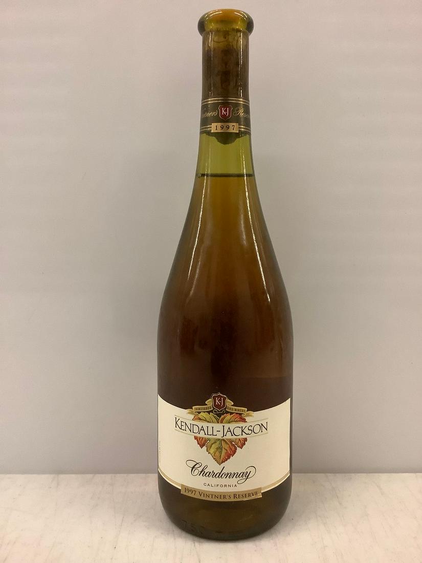 1997 Kendall-Jackson Chardonnay 750 ML: Any contents in bottle is Free; You are bidding on the bottle & unbroken tax stamp
