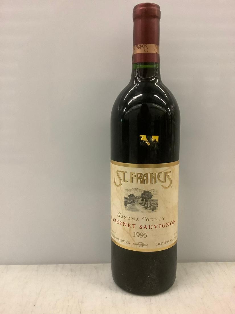 1995 Sonoma County Cabernet Sauvignon 750 ML: Any contents in bottle is Free; You are bidding on the bottle & unbroken tax stamp