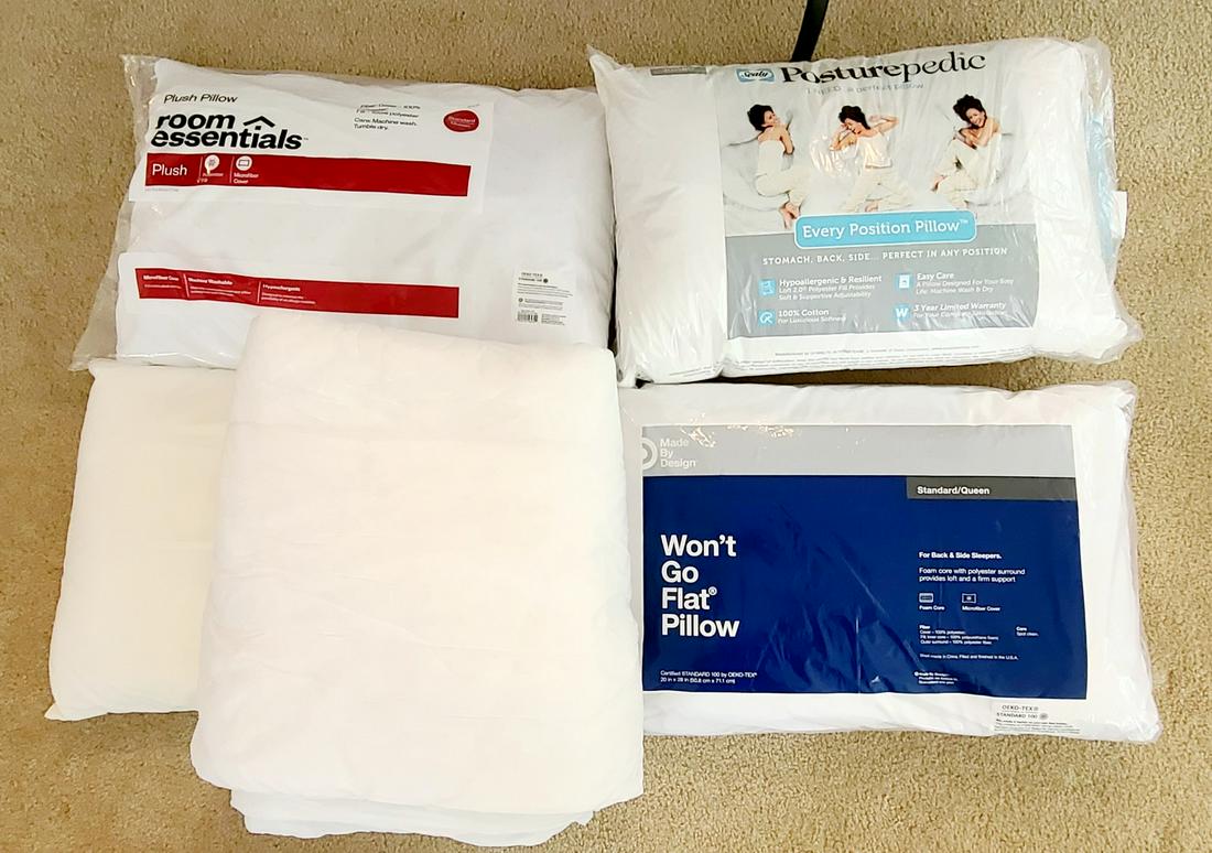 pillows some new and mattress pad: pillows some new and mattress pad