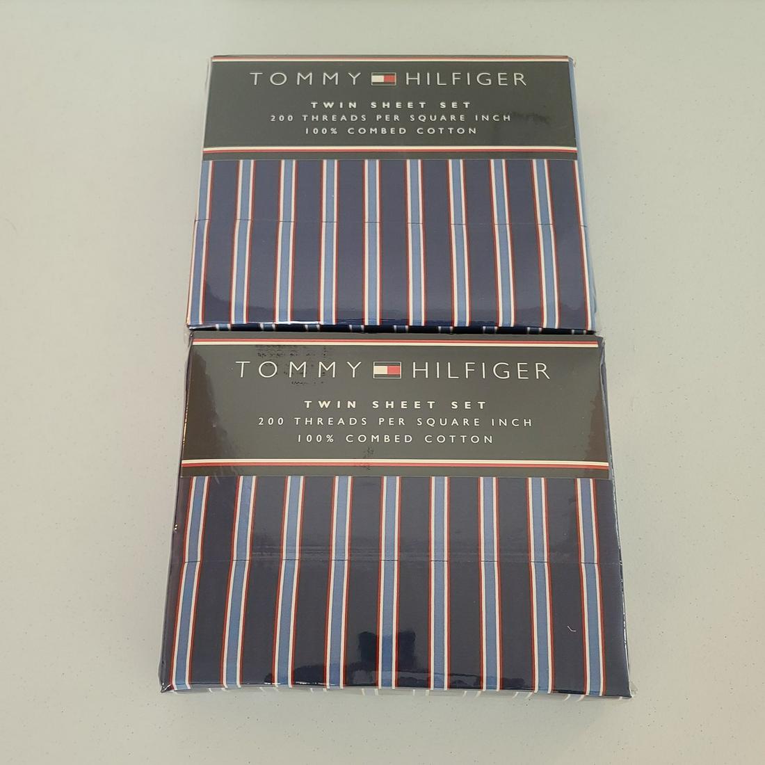 2 tommy hilfiger twin sheet sets NEW (1 of 1)