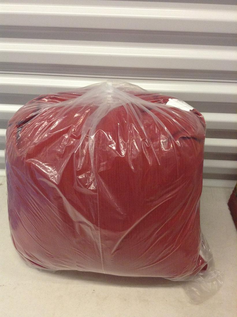 Pair of red throw pillows (1 of 1)