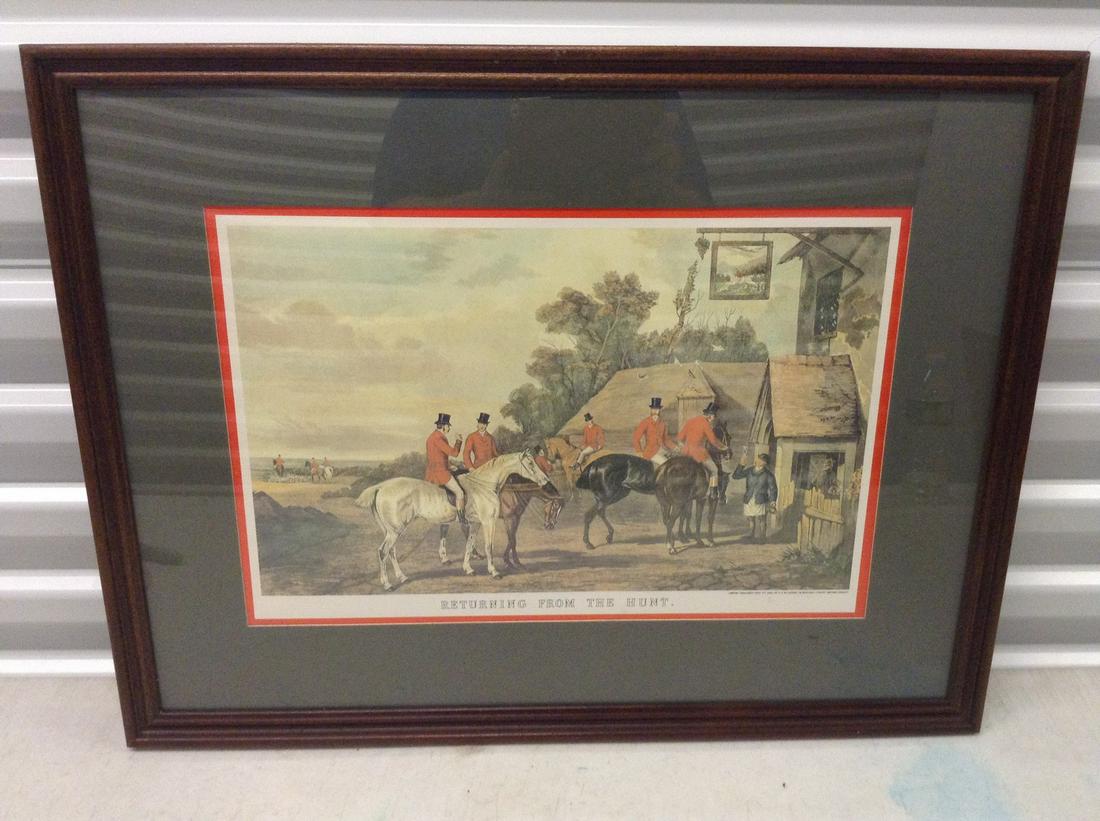 "Returning from the hunt" framed print with certificate (1 of 1)