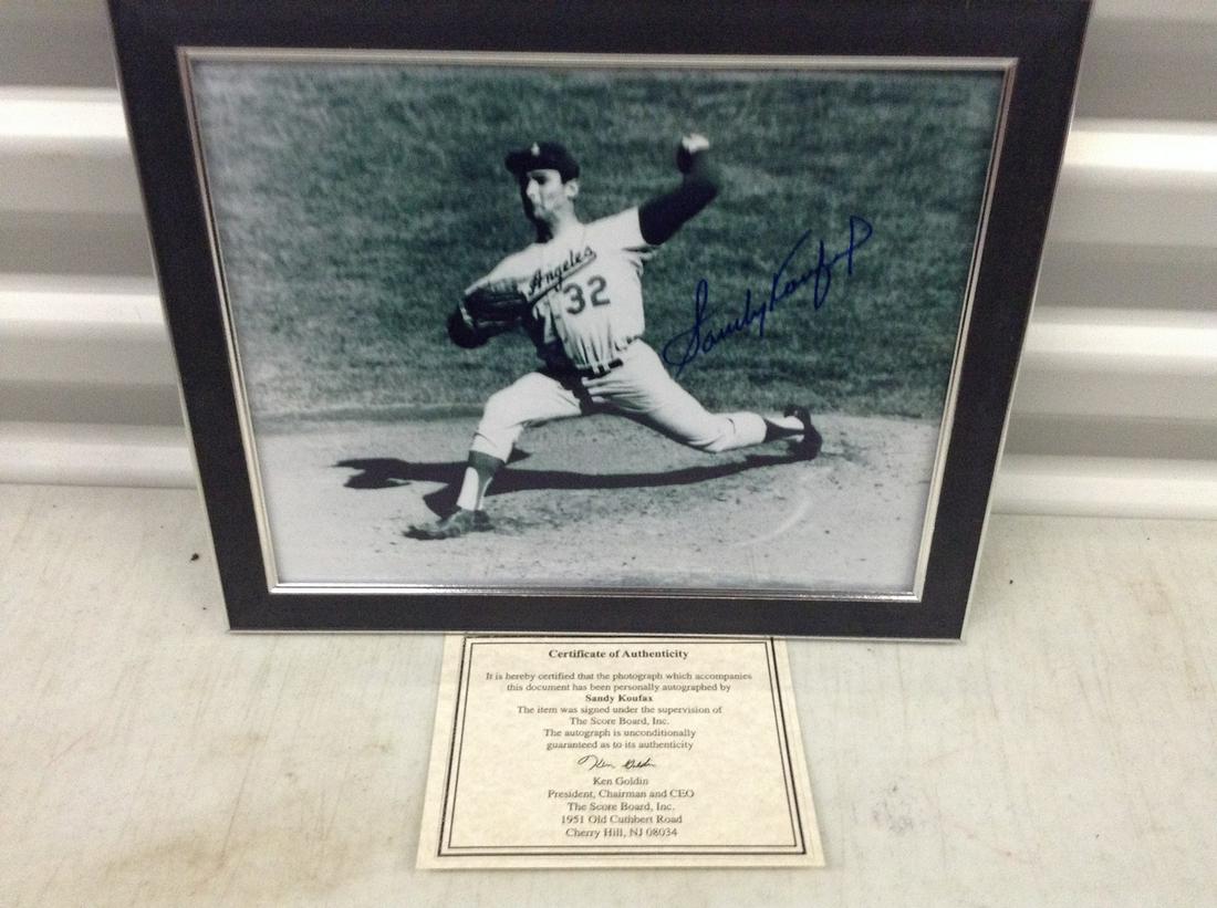 Koufax signed photo 8x10 framed w/ COA (1 of 1)