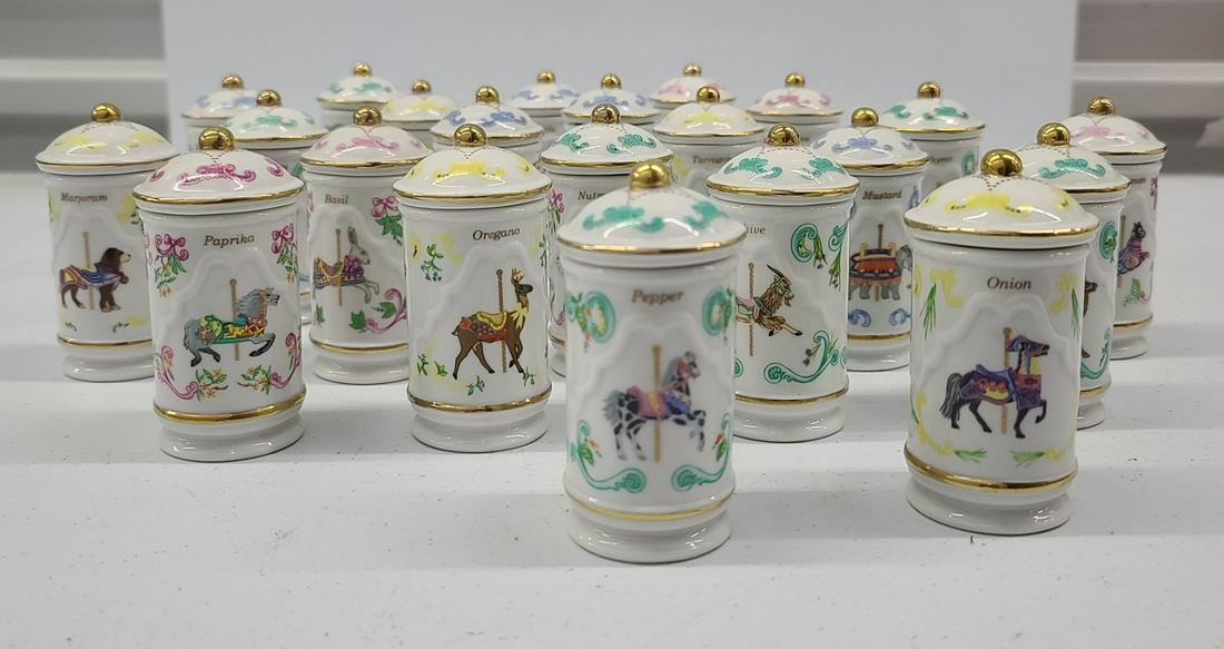 1993 Lenox Carousel Spice Jars Like New (1 of 1)