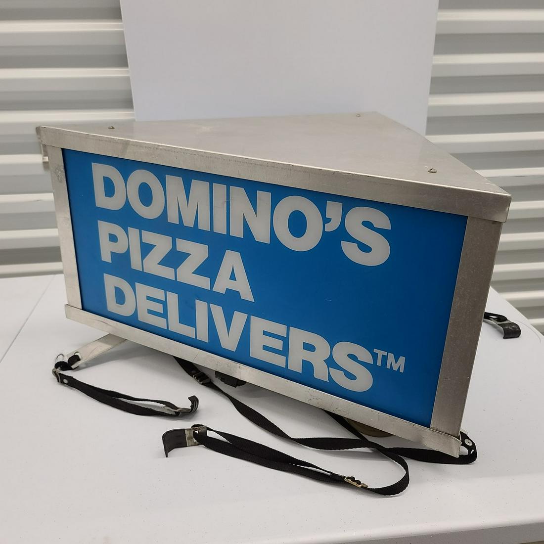 Vintage Domino's Pizza Car Delivery Topper: 24x12 great decor piece