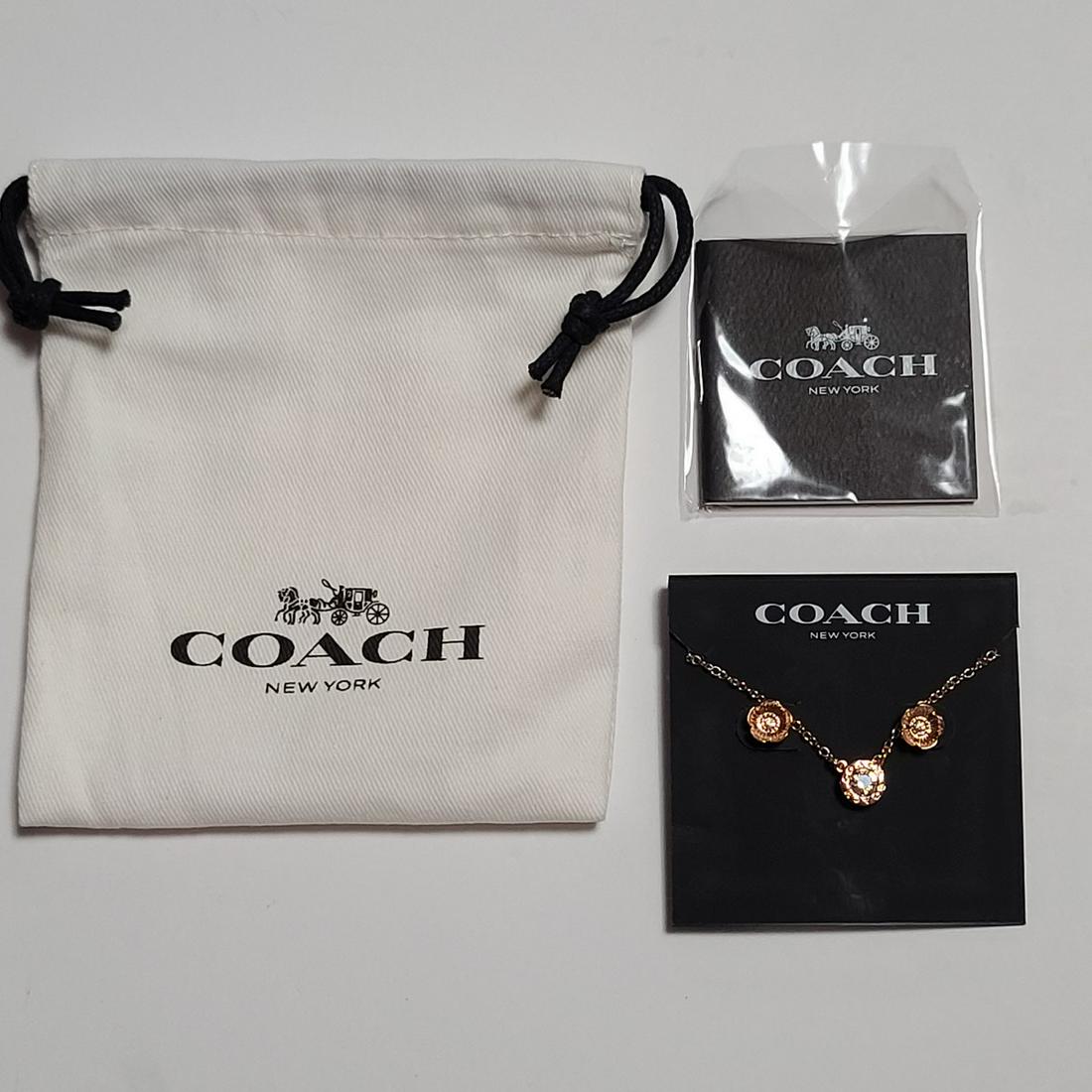 New Coach Earrings & Necklace set authentic: New Coach Earrings & Necklace set authentic