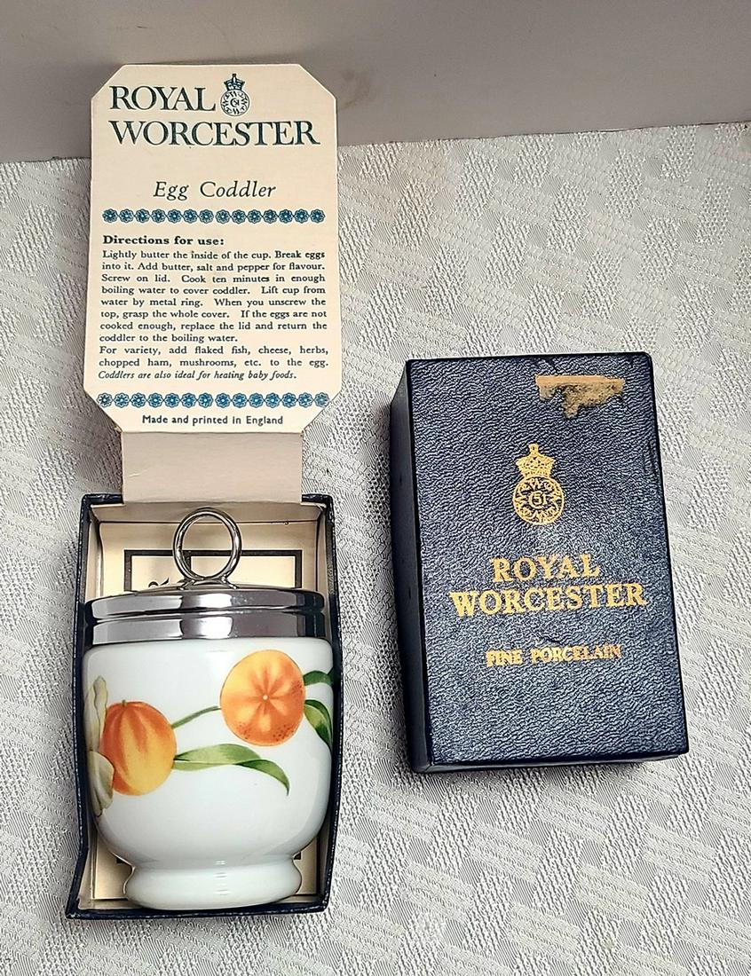 Vintage Royal Worcester Egg Coddler Pershore NIB (1 of 1)