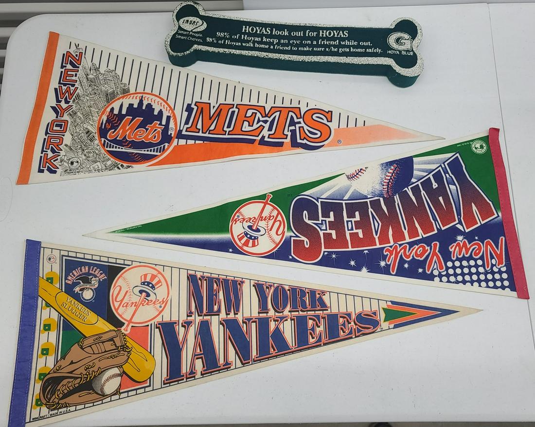 Yankees Mets and Hoya Banner: Yankees Mets and Hoya Banner