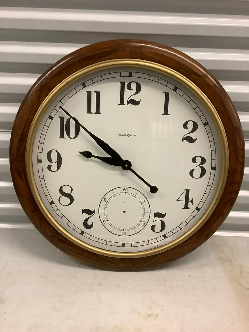 Large round Howard Miller Wall Clock (25" diameter) - (1 of 1)