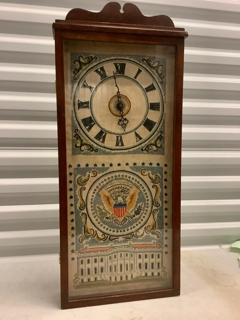 -Vintage Patriotic tapestry face with American (1 of 1)