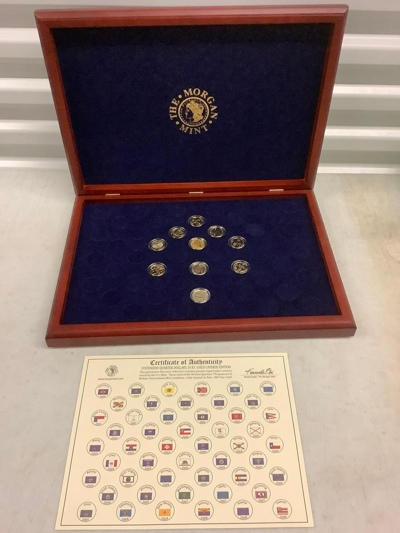 The Morgan Mint Statehood Quarter Dollars 24 KT. Gold (1 of 1)
