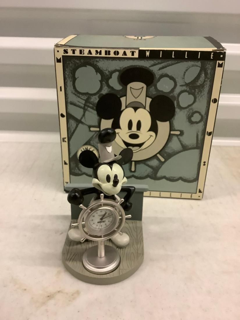 Steamboat Willy Mickey Mouse clock figure with box (1 of 1)
