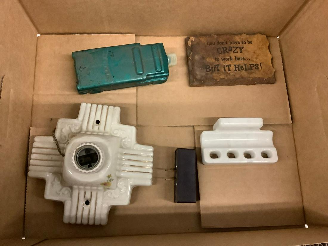 Wooden post card, avon aftershave and more (1 of 1)