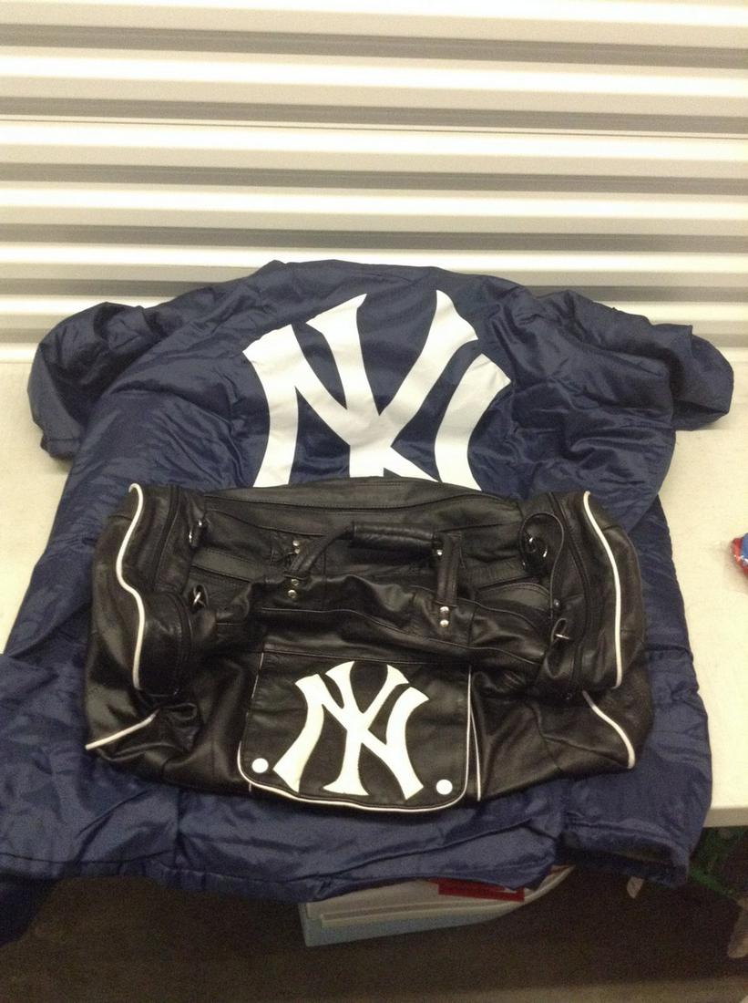 NY Yankees Duffel Bag and Coleman Yankees Fleece Lined (1 of 1)