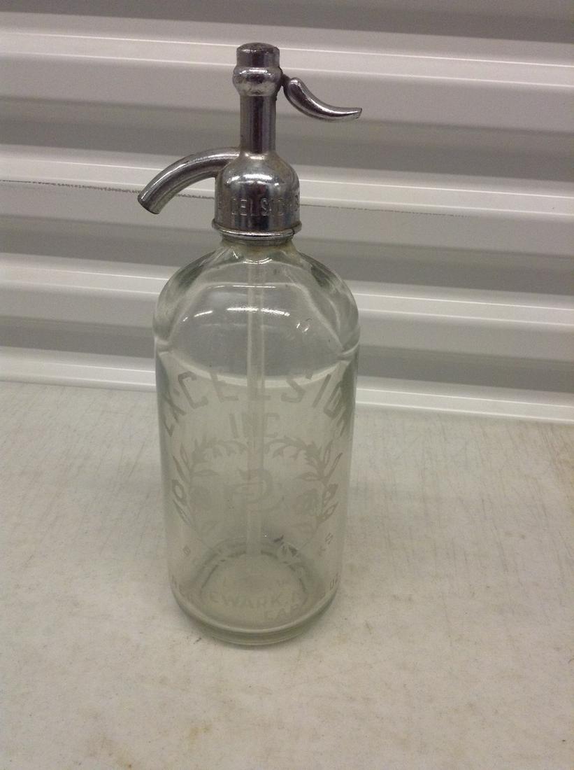 Excelsior Bottle Works 62 Vintage Seltzer Spritzer: Excelsior Bottle Works 62 Vintage Seltzer Spritzer Bottle