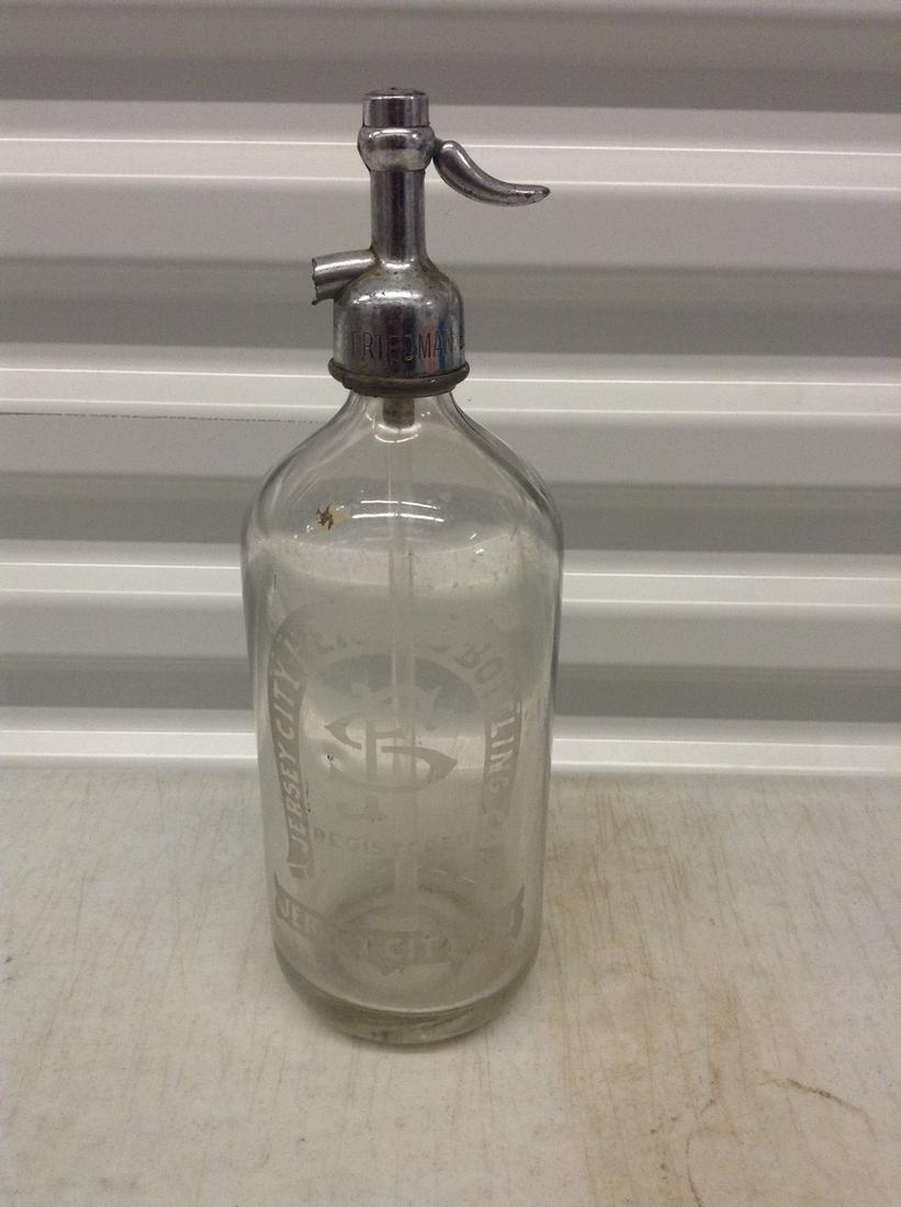 Jersey City Heights Bottling Co Vintage Seltzer: Jersey City Heights Bottling Co Vintage Seltzer Spritzer Bottle
