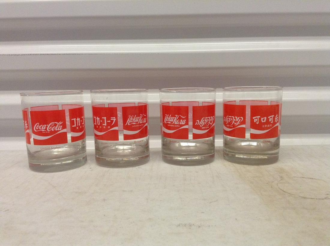 Set of 4 Coca-Cola Tumbler Glasses (1 of 1)