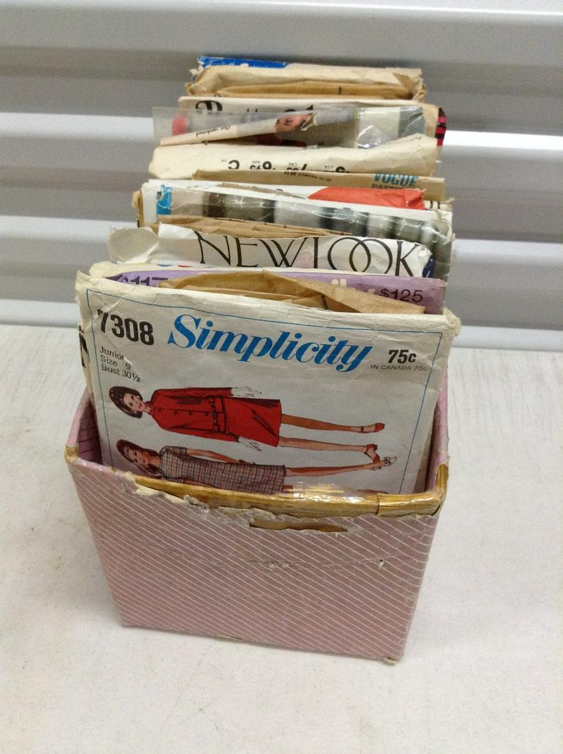 Box of Vintage Sewing Patterns (1 of 1)