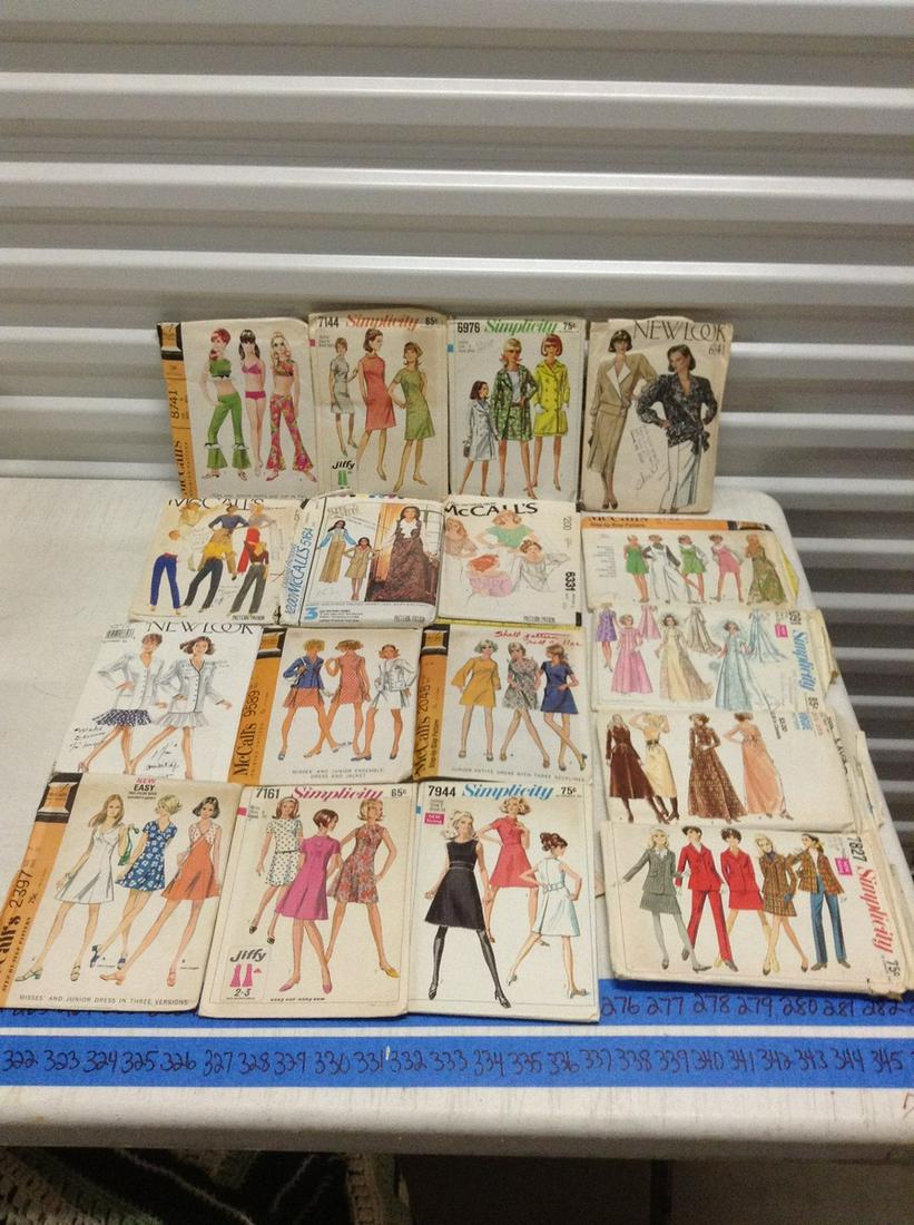 Large lot of Vintage Sewing Patterns (1 of 1)
